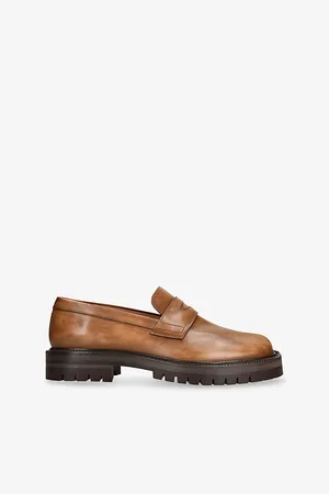 Maison Margiela Mens Tabi County Leather Loafers