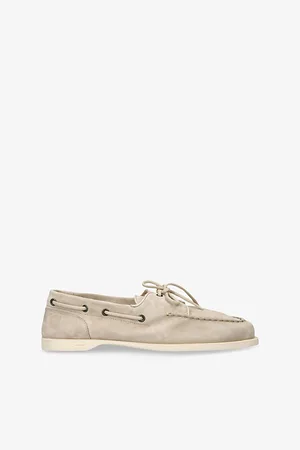 JOHN LOBB Mens Foil Suede Boat Shoes