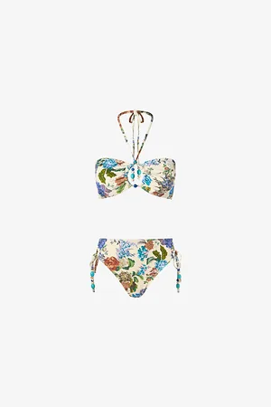 By Malina Womens Cara Mid-Rise Bikini Bottoms