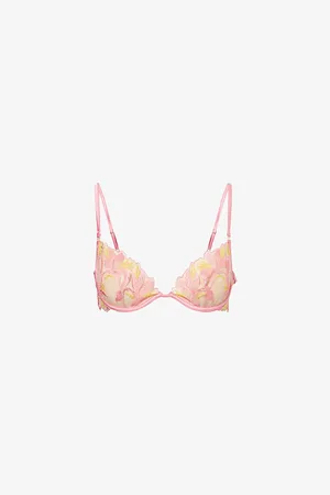 BlueBella Womens Patrice Embroidered Wired Mesh Bra