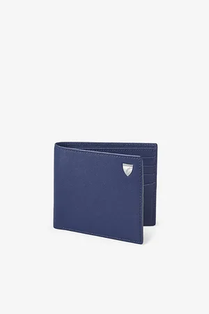 ASPINAL OF LONDON Billfold Logo-Plaque Leather Wallet