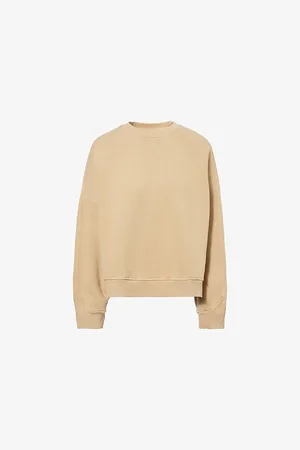 Represent Womens Initial V-Notch Cotton Sweatshirt