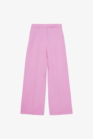 Reiss Womens Raine Wide-Leg Woven Trousers