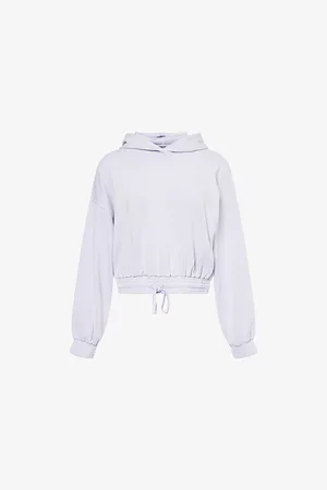 Sweaty Betty Womens Drawstring Crop Stretch-Woven Hoody