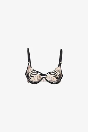 BlueBella Womens Katerine Embroidered Wired Mesh Bra