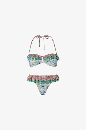 By Malina Womens Coraline Low-Rise Bikini Bottoms