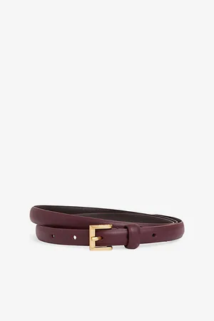 Reiss Womens Ivy Leather Waist Belt