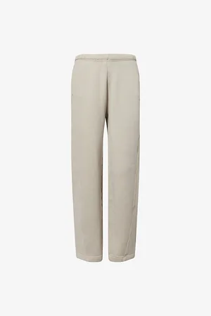 Represent Womens Initial Twisted-Seam Straight-Leg Cotton Jogging Bottoms
