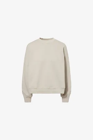 Represent Womens Initial V-Notch Cotton Sweatshirt