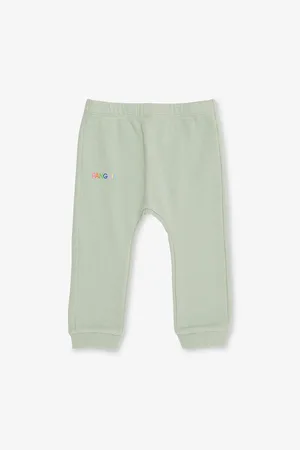 The Pangaia Brand-Print Straight-Leg Cotton-Jersey Jogging Bottoms 0-24 Months