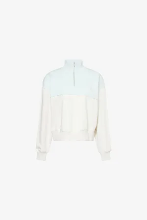 Sweaty Betty Womens Revive Crop Cotton-Blend Sweatshirt