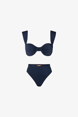 By Malina Womens Sirine High-Rise Bikini Bottoms