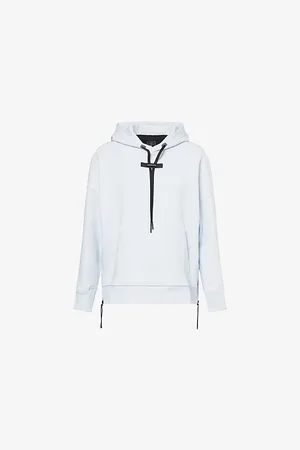 On Running Womens Logo-Print Zip-Slit Jersey Hoody