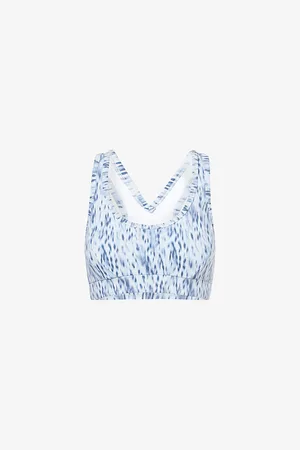 Varley Womens Move Selma Graphic-Pattern Stretch-Jersey Bra