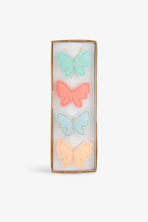 Meri Meri Butterfly Pack Of Four Felt Hair Clips