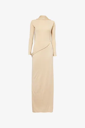 AYA MUSE Womens Vire Scarf Knit Maxi Dress