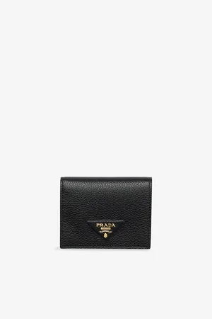Prada Womens Branded Leather Wallet