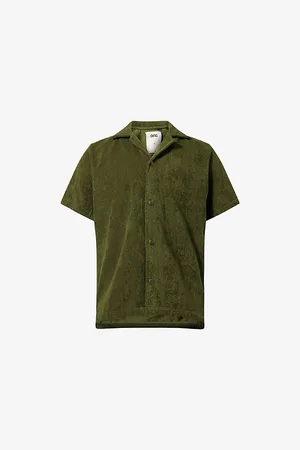 Oas Mens Cuba Short-Sleeve Cotton-Terry Shirt