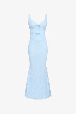 House Of Cb Womens Sarai Sleeveless Stretch-Lace Maxi Dress