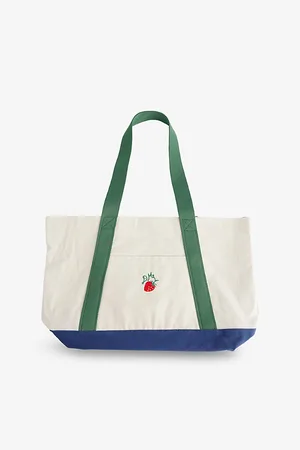 Damson Madder Womens Strawberry Cotton Tote Bag