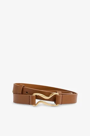 Reiss Womens Leather Buckle Belt