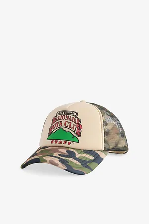 Billionaire Boys Club Mens Country Lounge Woven and Mesh Trucker Cap