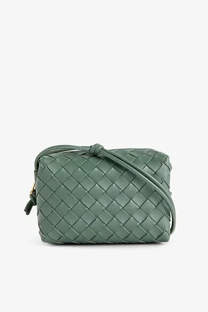 Bottega Veneta Womens Loop Mini Leather Cross-Body Bag