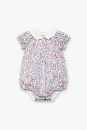 FrenchTrotters Michelle Bubble Floral-Print Cotton Romper 0-9 Months