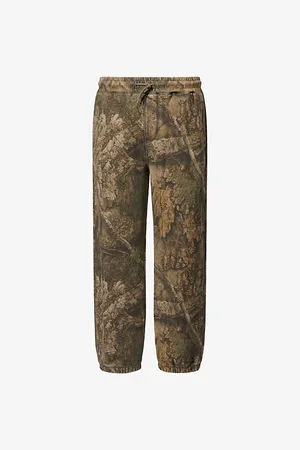 Cole Buxton Mens Wide-Leg Cotton-Jersey Jogging Bottoms