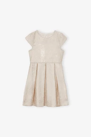 Reiss Nia Pleated Cotton-Blend Dress 4-9 Years