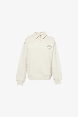 The Couture Club Womens Tpilates & Pinot Relaxed-Fit Cotton Sweatshirt