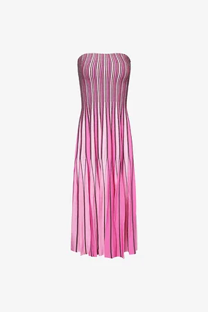 Simkhai Womens Soliel Strapless Knit Midi Dress