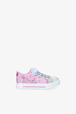 Skechers Twinkle Sparks Woven Low-Top Trainers