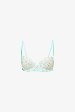BlueBella Womens Lilly Floral-Embroidered Underwired Lace Bra