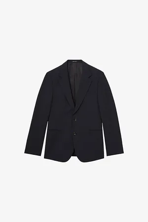 Reiss Mens Promise Slim-Fit Stretch Wool-Blend Blazer