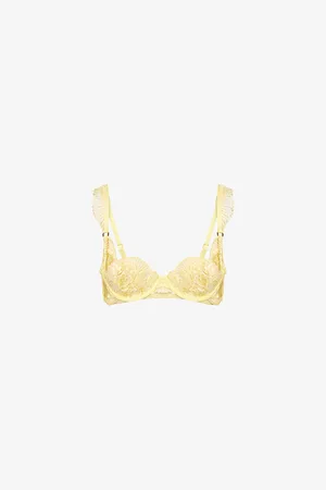 BlueBella Womens Gabriella Floral-Embroidered Underwired Lace Bra