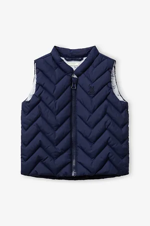 Benetton Rabbit-Print Lined Padded Shell Gilet 1-18 Months