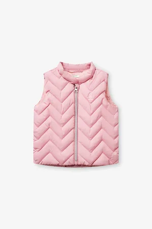 Benetton Rabbit-Print Lined Padded Shell Gilet 1-18 Months