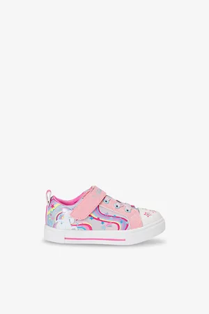 Skechers Twinkle Sparks Woven Low-Top Trainers