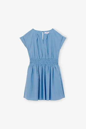 Reiss Lena Short-Sleeve Cotton Mini Dress 9-13 Years
