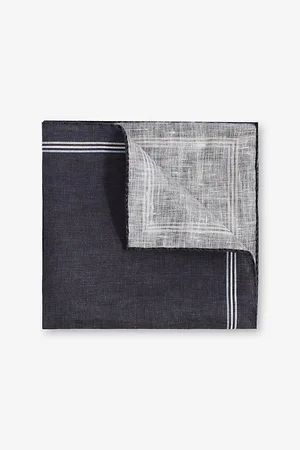 Reiss Mens Fiorello Linen Pocket Square