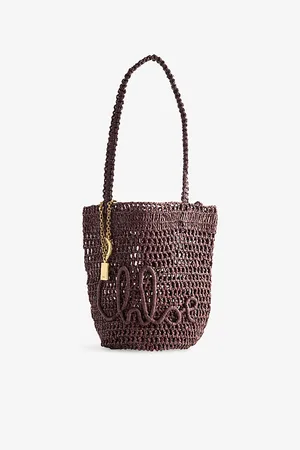 Chloé Womens Summer Banana Small Raffia Tote Bag