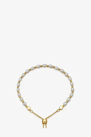 ASTLEY CLARKE Womens Kula 18ct Gold-Plated Vermeil Silver and Freshwater Pearl Bracelet