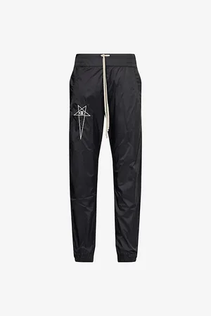 Rick Owens Womens x Champion Logo-Embroidered Nylon Jogging Bottoms