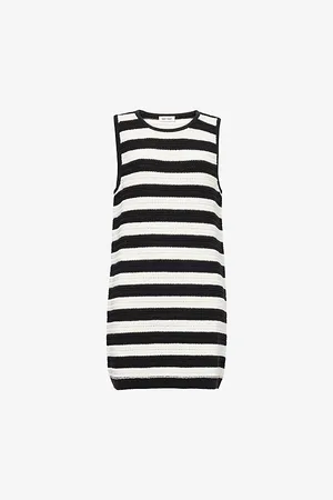 Soft Goat Womens Regular-Fit Cotton-Blend Knit Mini Dress