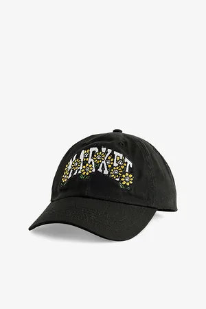 MARKET Mens x London Flower Daisy Brand-Print Cotton-Canvas Baseball Cap