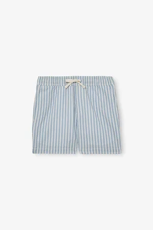 Reiss Bay Stripe-Print Elasticated-Waist Seersucker Shorts 3-9 Years