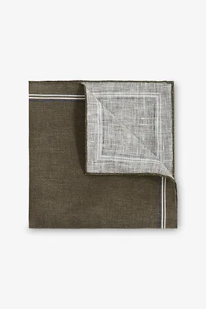 Reiss Mens Fiorello Linen Pocket Square
