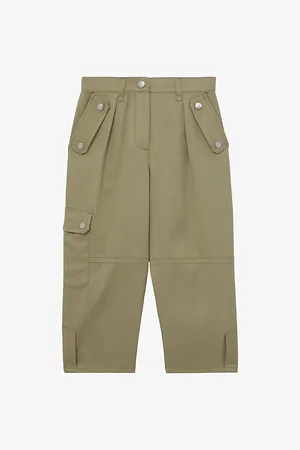 Reiss Cleaton Patch-Pocket Regular-Fit Linen-Blend Cargo Trousers 4-9 Years