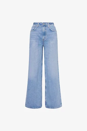 Citizens of Humanity Womens Paloma Wide-Leg Baggy-Fit Denim Jeans